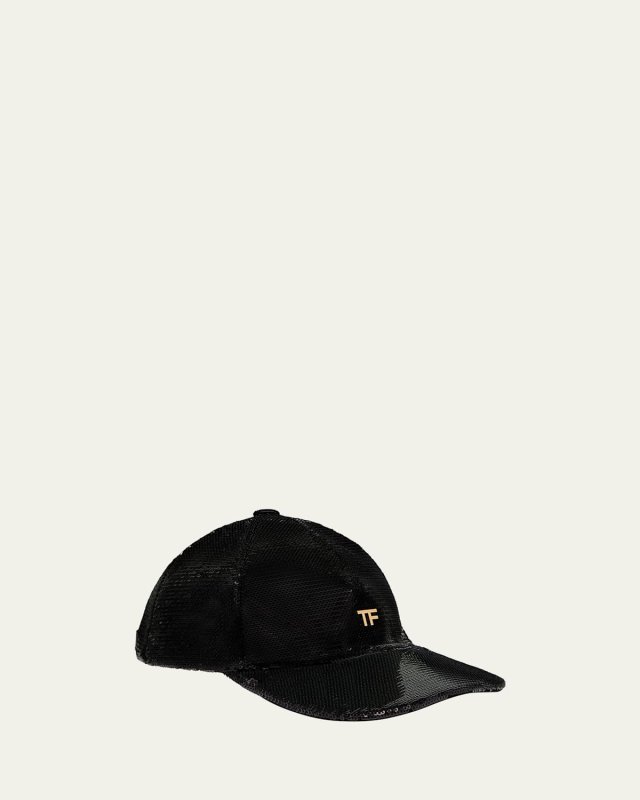 Sequin Monogram Baseball Cap